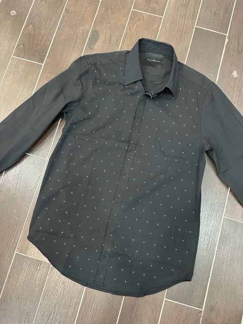 CAMICIA BLACK CON STRASS JOHN RICHMOND