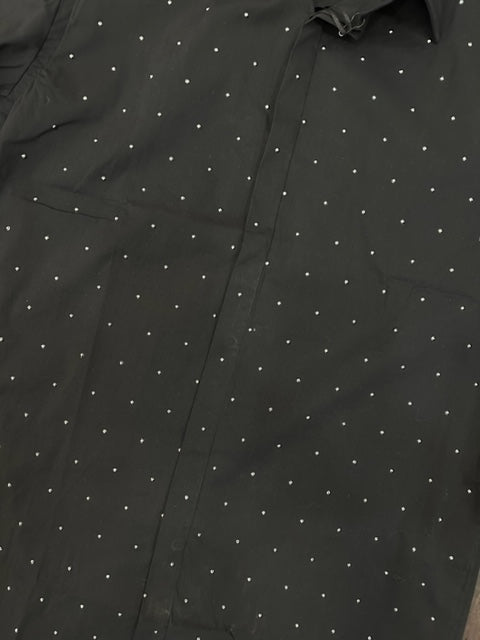 CAMICIA BLACK CON STRASS JOHN RICHMOND