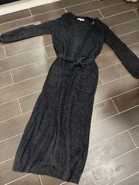 CARDIGAN IN MAGLIA - LUNGO - LAMINATO ARGENTO SILVIAN HEACH