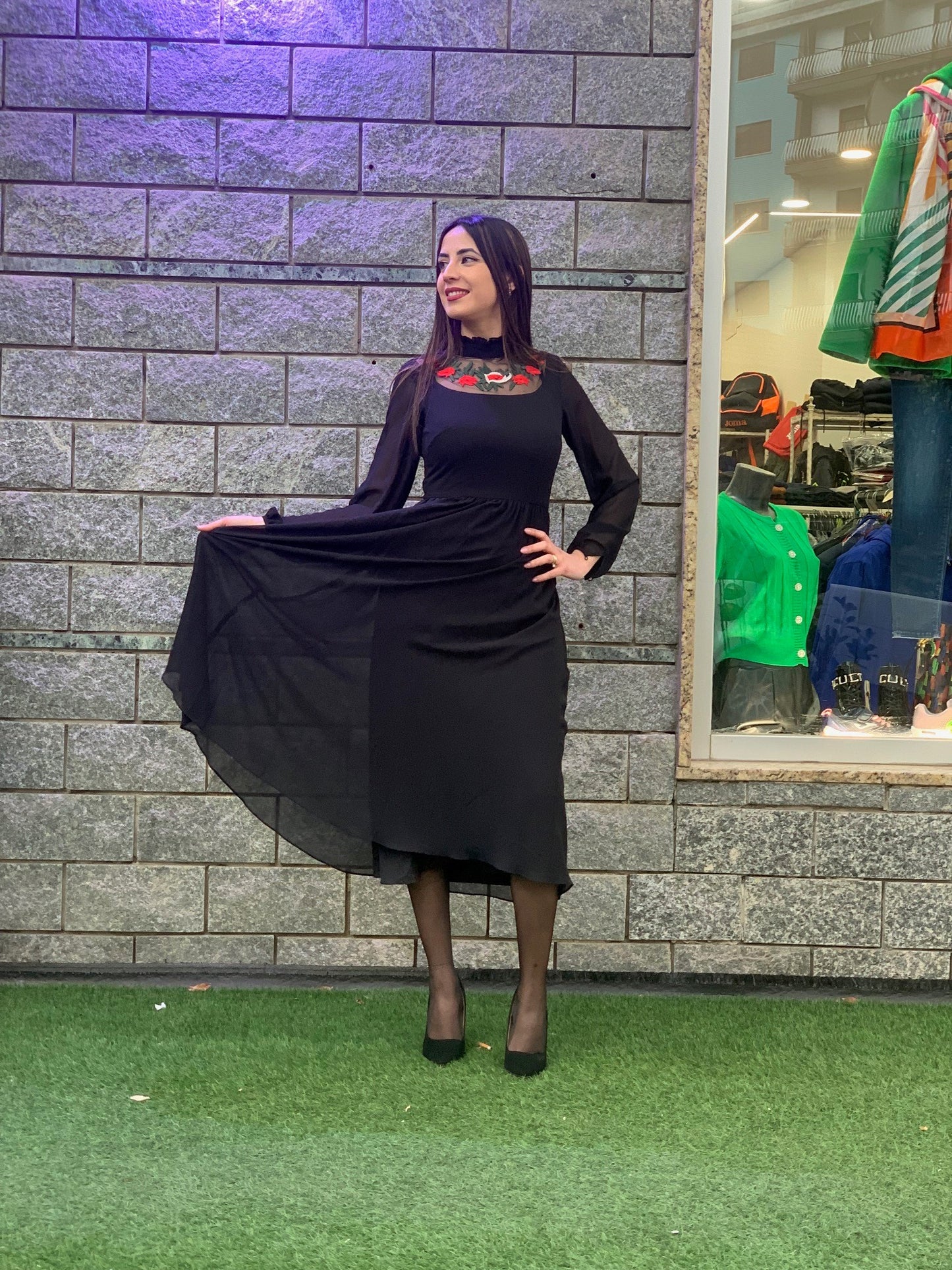 Vestito Silvian Heach Chiffon Fantasia Fiore