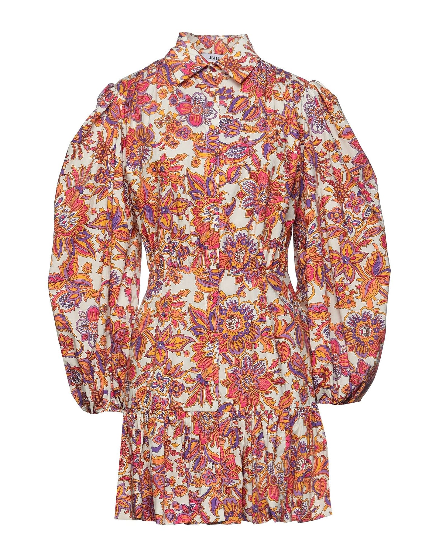 VESTITO CHEMISIER FANTASIA FLOREALE JIJIL