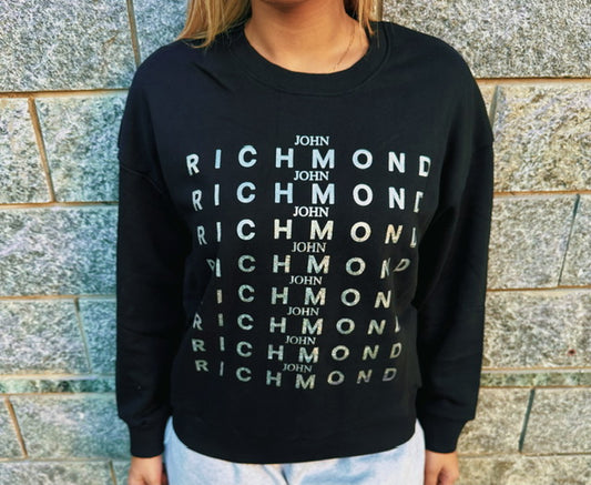 FELPA NERA JOHN RICHMOND