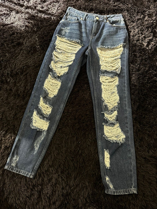 JEANS SILVIAN HEACH CON STRAPPI
