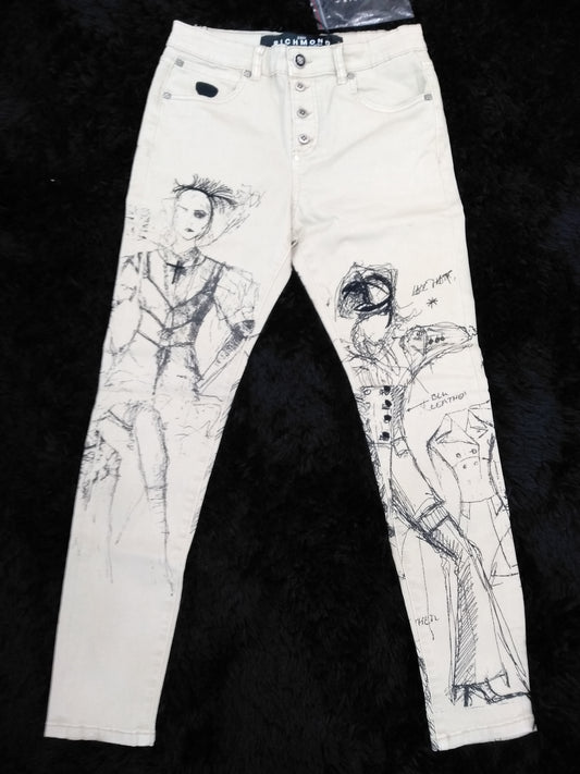 JEANS SKINNY BEIGE JOHN RICHMOND