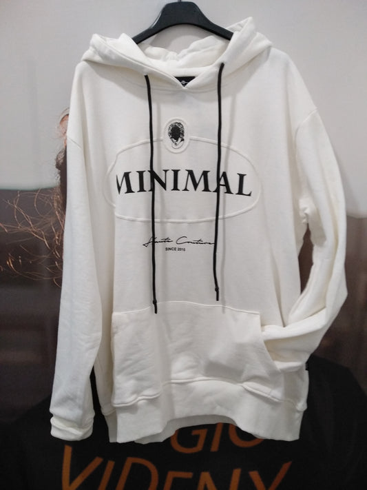 FELPA MINIMAL COUTURE CON CAPPUCCIO