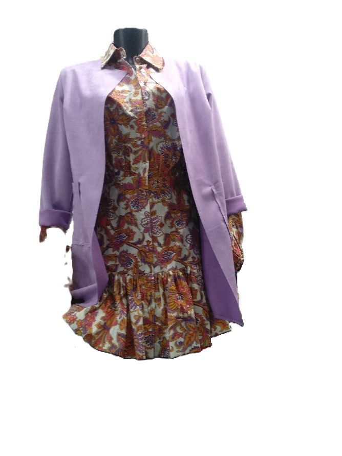 VESTITO CHEMISIER FANTASIA FLOREALE JIJIL