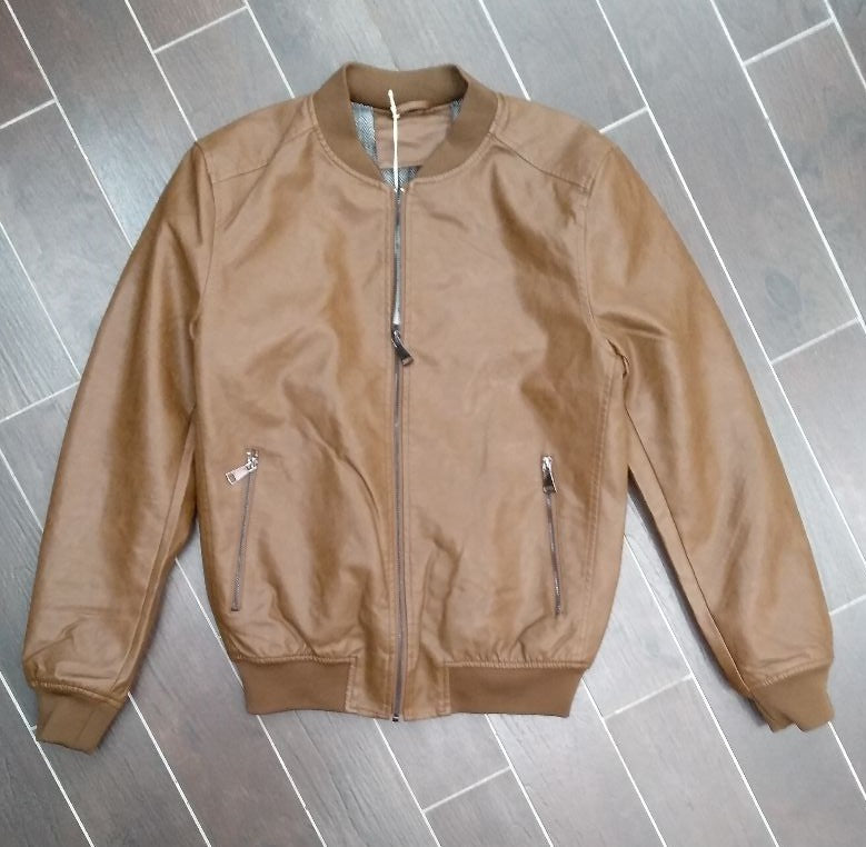 GIUBBINO BOMBER IN PELLE