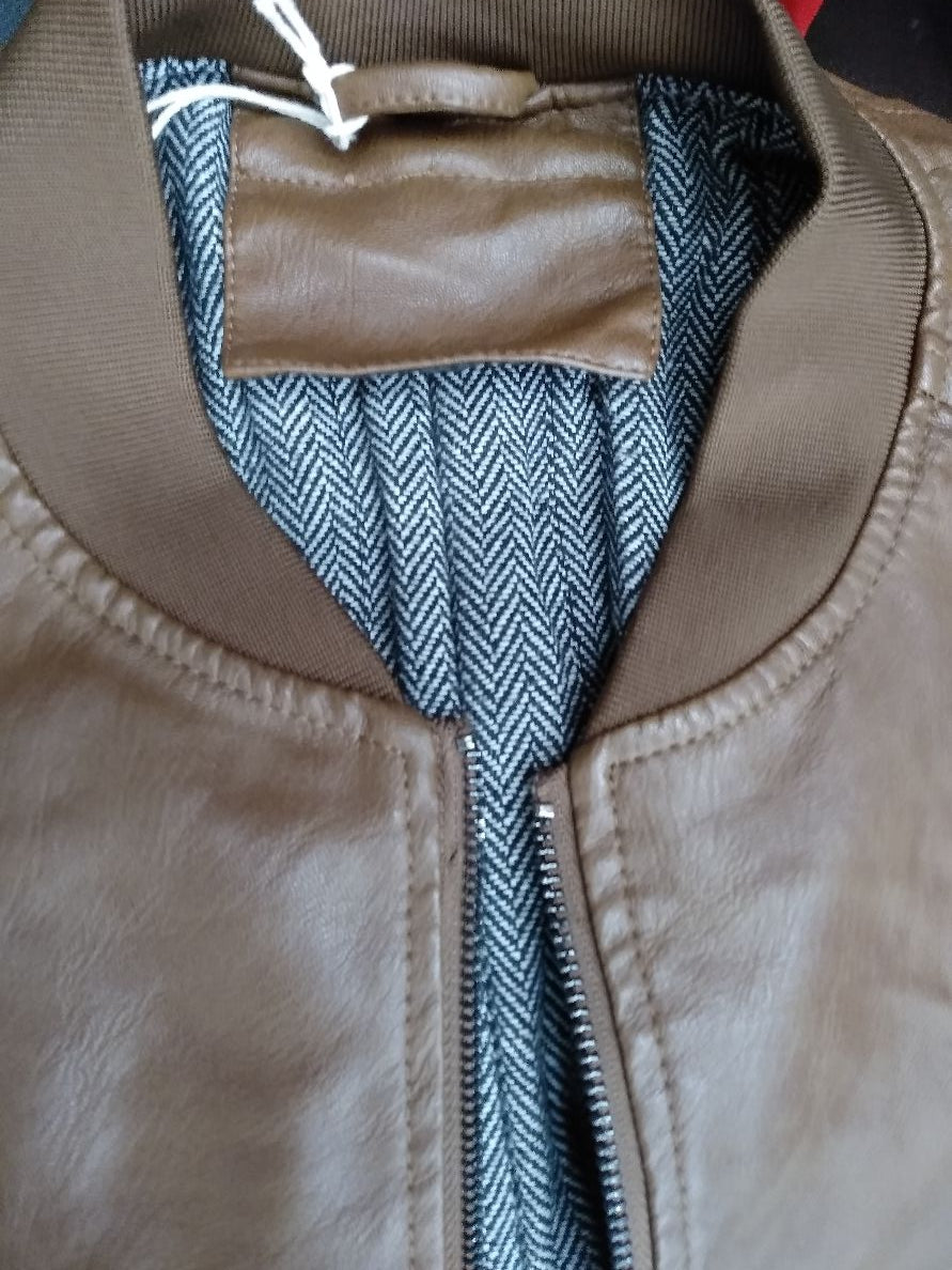 GIUBBINO BOMBER IN PELLE