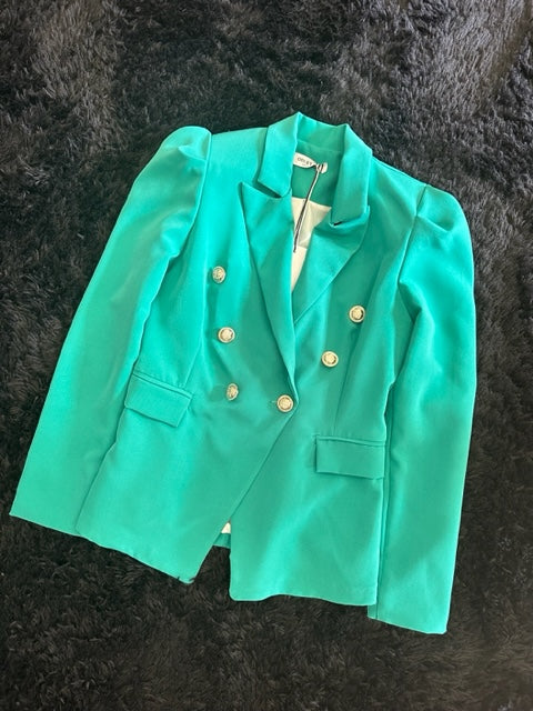 GIACCA VERDE ACQUA CON BOTTONI ODI ET AMO