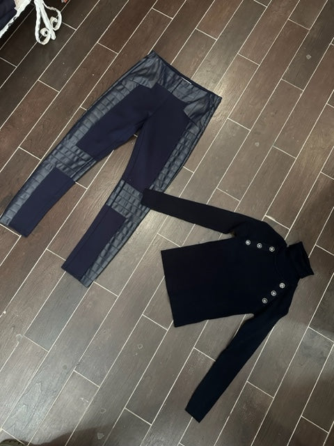 PANTALONE INSERTI IN PELLE SILVIAN HEACH