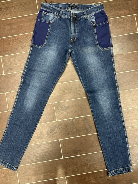 JEANS SLIM FIT RODINO COLORE BLUE