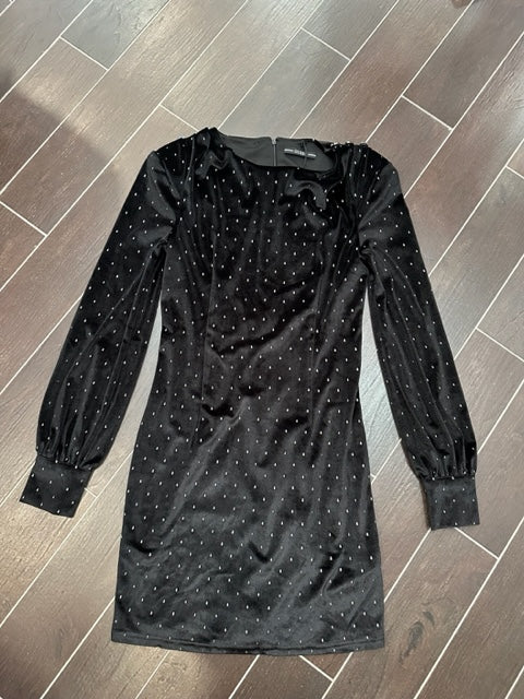 VESTITO IN VELLUTO CON STRASS - GUESS
