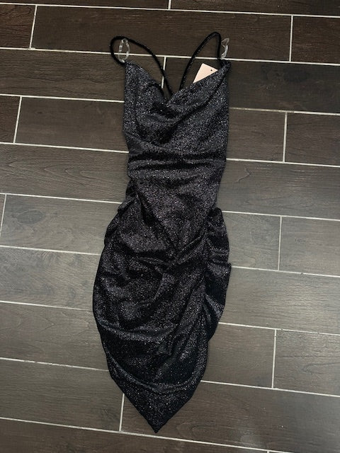 VESTITO DRAPPEGGIATO IN LUREX